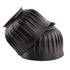 Ribbed Black Rubber Bell Boots